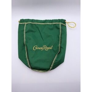 Crown Royal Green Drawstring Pouch Bag Storage Collectible